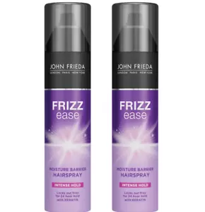 x2 John Frieda Frizz Ease Moisture Barrier - Intense Hold Hairspray 75ml - Picture 1 of 4