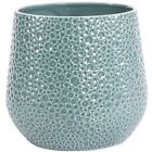 Ceramic House Plant Pot Teal Bubble Design Indoor Outdoor Large Medium Small New