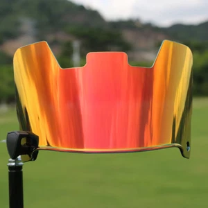 REVO INFERNO RED Full Size Football Eye Shield Visor Youth/Adult PLUS CLIPS - Picture 1 of 4