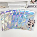10Pcs Holographic Rainbow Flat Foil Mailing Envelope Resealable Smell Proof B F3