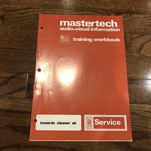 rolls royce service mastertech audio visual training workbook 1979 For Clean Air - Picture 1 of 8