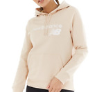 New Balance Womens Classic Core Fleece Relaxed Fit Hoodie Beige