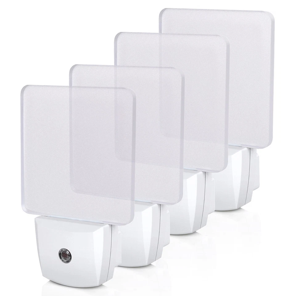 Dewenwils 4 Pack LED Night Light Plug in Nightlight With Dusk to Dawn Sensor