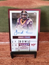2017 Panini Contenders Draft Picks Bowl Ticket #'d/99 Jerod Evans Rookie Auto RC