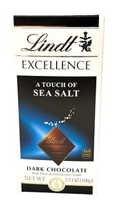 Lindt Excellence A Touch of Sea Salt Dark Chocolate Bar 3.5 oz