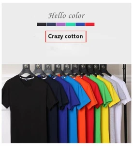Crazy Cotton Herren Normal Freizeit Mode Rundhals Shirt (9 Farben) - Bild 1 von 32