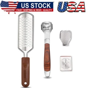 Colossal Foot Rasp&Wood Handle Callus Shaver,Pedicure Foot File Kit,Heel Scraper - Picture 1 of 7