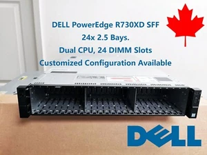 Dell EMC PowerEdge R730xd Server 24 Bays 2.5" SFF CTO Barebone iDrac Enterprise - Picture 1 of 5