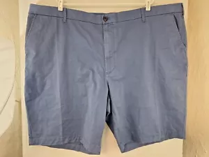 Izod Saltwater Men's sz 52 (9.5 Inseam) Bijou blue Chino Shorts NWT $65 - Picture 1 of 2