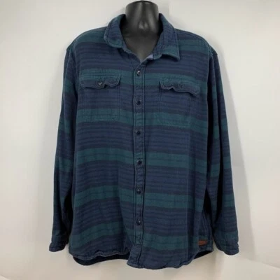 L.L. Bean Men's 1912 Overshirt Slightly Fitted Striped Plaid Flannel Size XXL - Image 1 of 4