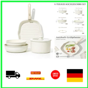 Topfset Pfannen Set 6teilig Antihaft Kochset Induktion - Bild 1 von 9