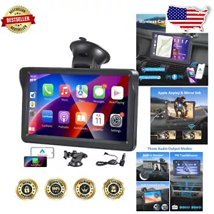 Easy-Install Wireless Carplay System with 7" Touchscreen and Hands-Free Calling - Picture 1 of 9