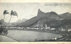 Postal Puerto de Río de Janeiro Brasil 1927 vista aérea - Imagen 1 de 2