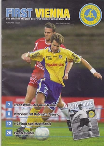 Programme / Magazine First Vienna FC no.1 2004 - Imagen 1 de 1