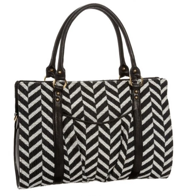 NWT Lauren Merkin Juliette Chevron Satchel Bag - Изображение 1 из 4