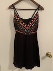 Forever 21 Beaded Dress Black Party Strappy S NWT