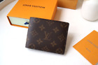 Louis Vuitton Marco LV Monogram Brown Leather Canvas Bifold Wallet