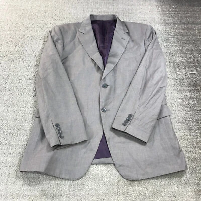 Paul Smith Blazer Mens 45 Gray Sports Coat Italy Jacket Two Button Casual Adult - Image 1 of 4