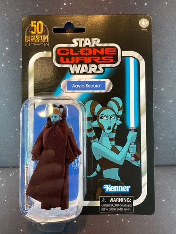 2021 Star Wars Vintage Collection VC217 Walmart Clone Wars Aayla Secura Cover