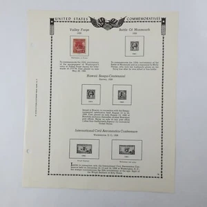 Vintage US Gedenkmarke Minkus Pg 75 Valle Forge 1928 rot - Bild 1 von 2