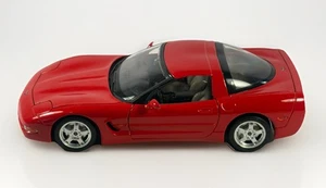 1997 Chevrolet Corvette Burago 1:18 Scale Metal Model Car Red Diecast Nice ITALY - Picture 1 of 13