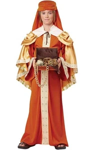 GASPAR KING OF INDIA THREE WISE MEN BIBLICAL CHILD BOYS CHRISTMAS COSTUME - Bild 1 von 2