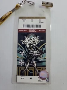 2002 MLB All Star Game Tickets July 8th And 9th. Pin Lanyard. Read Description - Picture 1 of 10