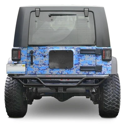 For Jeep Wrangler JK 18 Steinjager J0048158 Mid Width Black Rear Tubular Bumper Foto 1 de 2