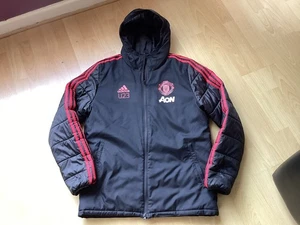 Manchester United U23’s Player Worn 2018 Adidas Padded Jacket Medium Mens - Picture 1 of 3