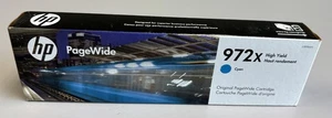 Genuine HP 972X HY Cyan Ink L0R98AN OEM Original PW Pro 452 477 552 577 - Picture 1 of 6