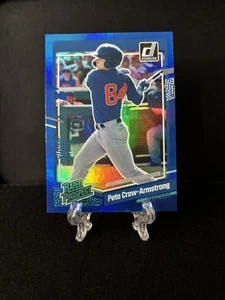 Pete Crow-Armstrong 2023 Donruss Baseball Rated Prospect Blue Foil #60 Chicago - Picture 1 of 2