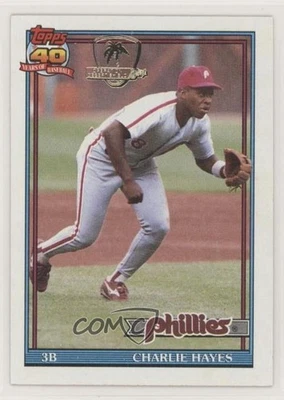 1991 Topps Operation Desert Shield Charlie Hayes #312 Shield - Image 1 of 2