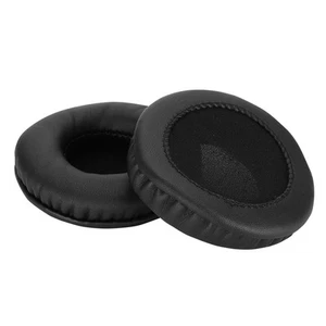 A Pair Of Universal Black Cotton Replacement Earphone Ear Pads Cushion For 7 HLF - Picture 1 of 7
