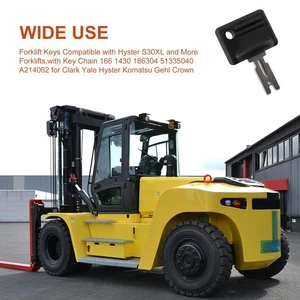 2 Pack Forklift Keys, Compatible with Hyster S30XL and More, Push Button,Black - Picture 1 of 8