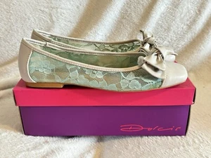 NEU Dolcis Damen UK 7EURO 40 neuwertig Slipper Spitze Schleife Ballerinas Schuhe im Karton - Bild 1 von 13