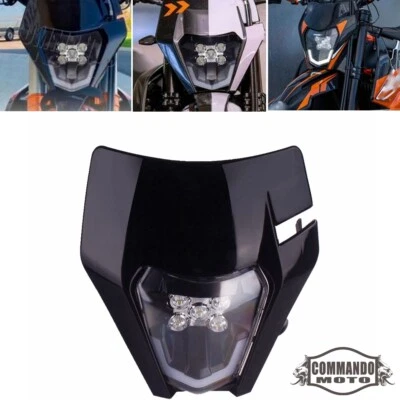 Motocross LED Headlight For KTM 690 SMC R EXC EXCF XCW 250 300 350 450 500 — 第 1/4 张图片