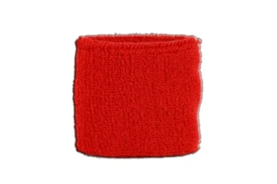 DIGNI Schweißband Fahne Flagge Einfarbig Rot 7x8cm Armband für Sport