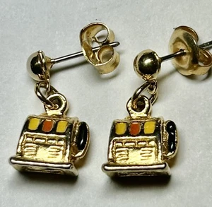 Vintage Spielautomat Ohrringe  - Bild 1 von 3