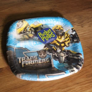 TRANSFORMERS Revenge of Fallen BUMBLEBEE 1 PACK DESSERT PLATES SMALL MADE IN USA - Picture 1 of 2