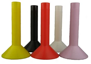 FIVE PLASTIC TUBES for CRAFTS - HOME & SCHOOL - HOBBY ROCKET STAND SPOOL - Picture 1 of 1