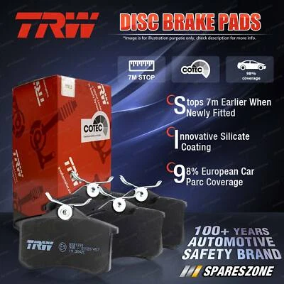 4x Rear TRW Disc Brake Pads for Fiat Scudo 270X 270Z XC1B 2.0L 88KW Van - image 1 of 4