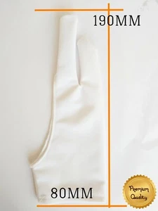 WEISSE ANTIFOULING KÜNSTLERHANDSCHUHE ZUM ZEICHNEN, SKIZZIEREN AUF DIGITALEM TABLET/BILDSCHIRM - Bild 1 von 9