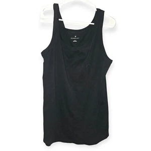 Camiseta sin mangas Caslon negra lisa XL para mujer - Imagen 1 de 4