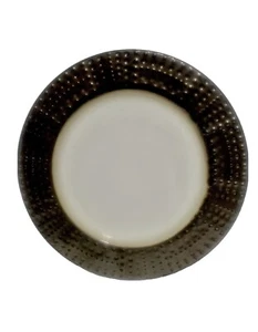 Gourmet Basics Metropolitan by Mikasa 8 7/8" Salad Plate Brown with Dots - Picture 1 of 4