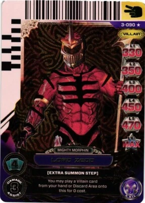 POWER RANGERS ACG 3-090 UNIVERSE OF HOPE ULTRA RARE LORD ZEDD FOIL - Image 1 of 2