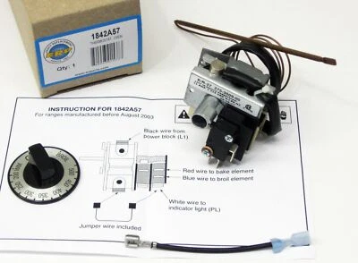 1842A57 Brown Range Electric Oven Thermostat Control for 1842A057 AP3798818 ER27 - Image 1 of 4