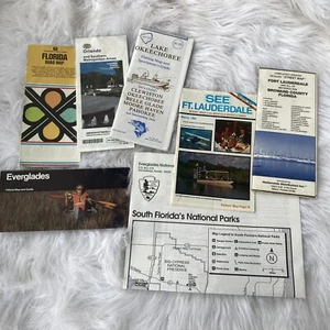 Vintage Broschüren Tourismusführer Karten Florida Ft Lauderdale 80er Reisepapiere - Bild 1 von 6