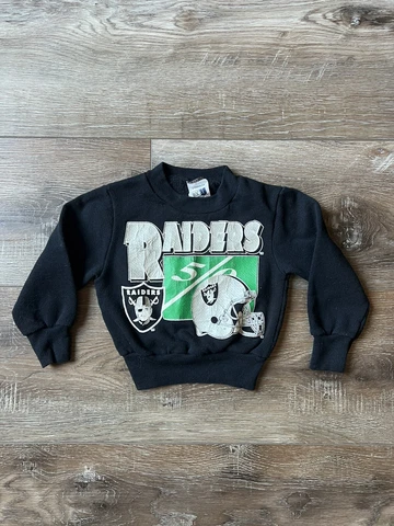 Vintage Oakland Raiders Crewneck Sweatshirt Fits 18-24 Months Cover
