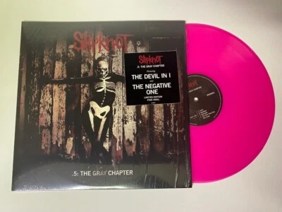 SLIPKNOT .5: THE GRAY CHAPTER 2XLP RECORD HOT PINK VINYL NEW/SEALED W/ HYPE  - Image 1 of 3