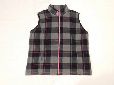 Made For Life Women's Gray/Pink Fleece Vest Size XLarge Pockets - Image 1 of 3
